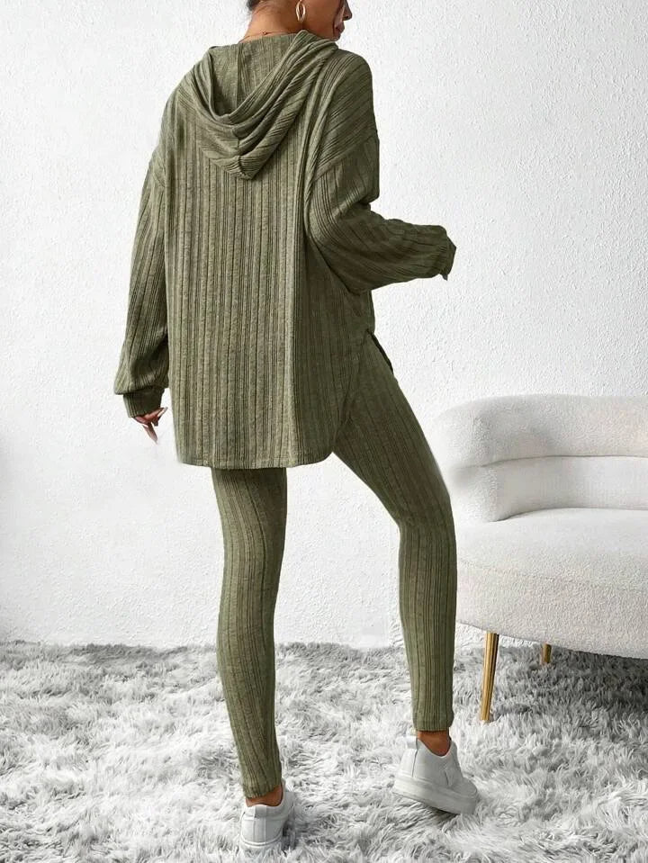 Kathleen - Ribbed Knit Lounge Set