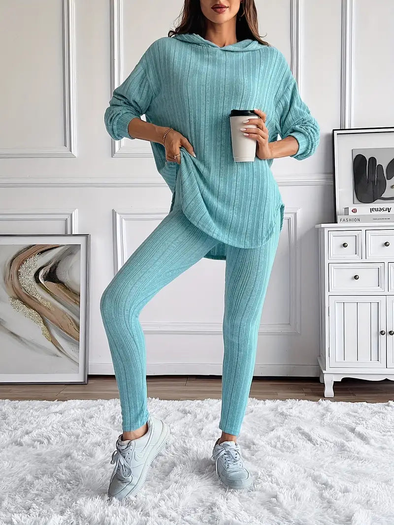 Kathleen - Ribbed Knit Lounge Set