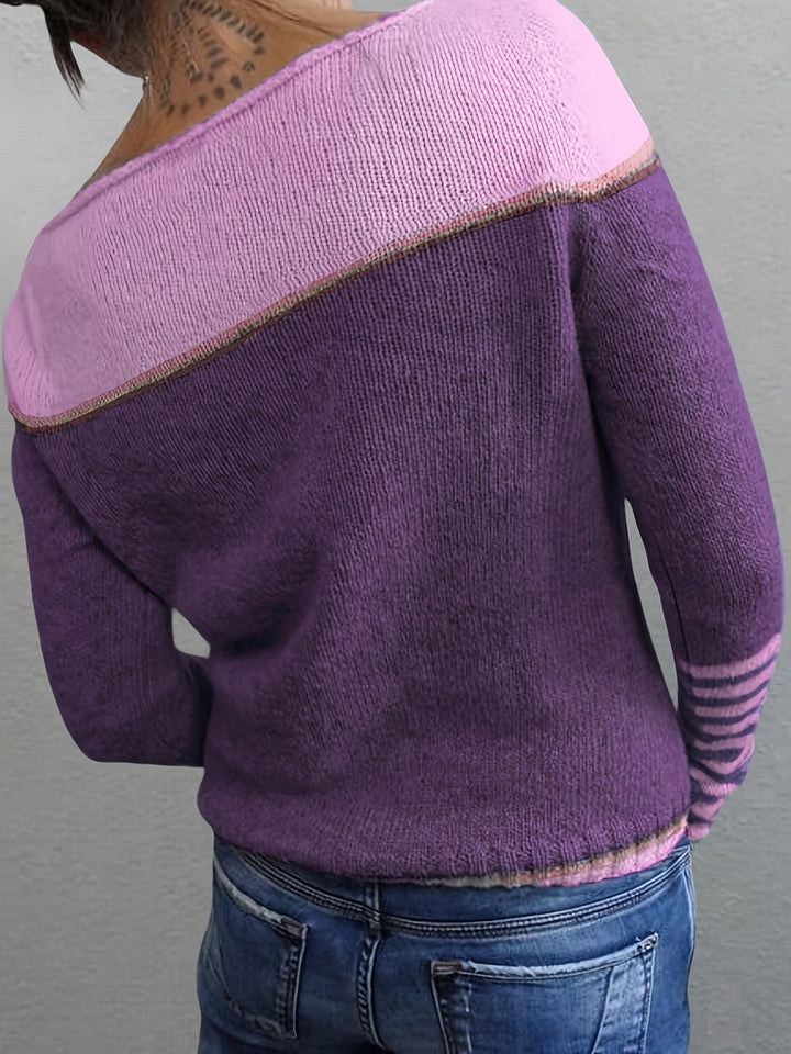 Elizabeth - Long Sleeve Striped Jumper
