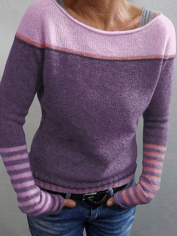 Elizabeth - Long Sleeve Striped Jumper