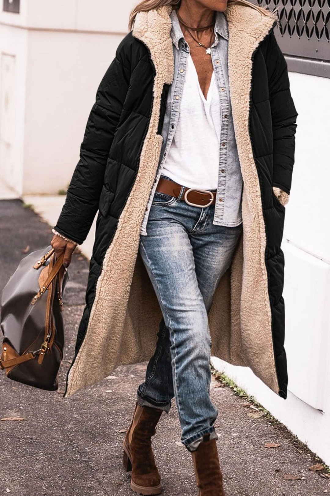 Dorothy - Cozy Reversible Coat for Women