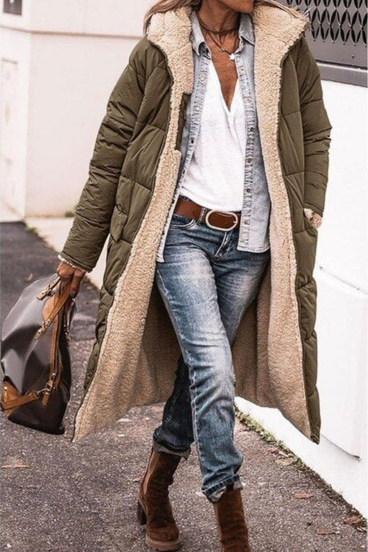 Dorothy - Cozy Reversible Coat for Women