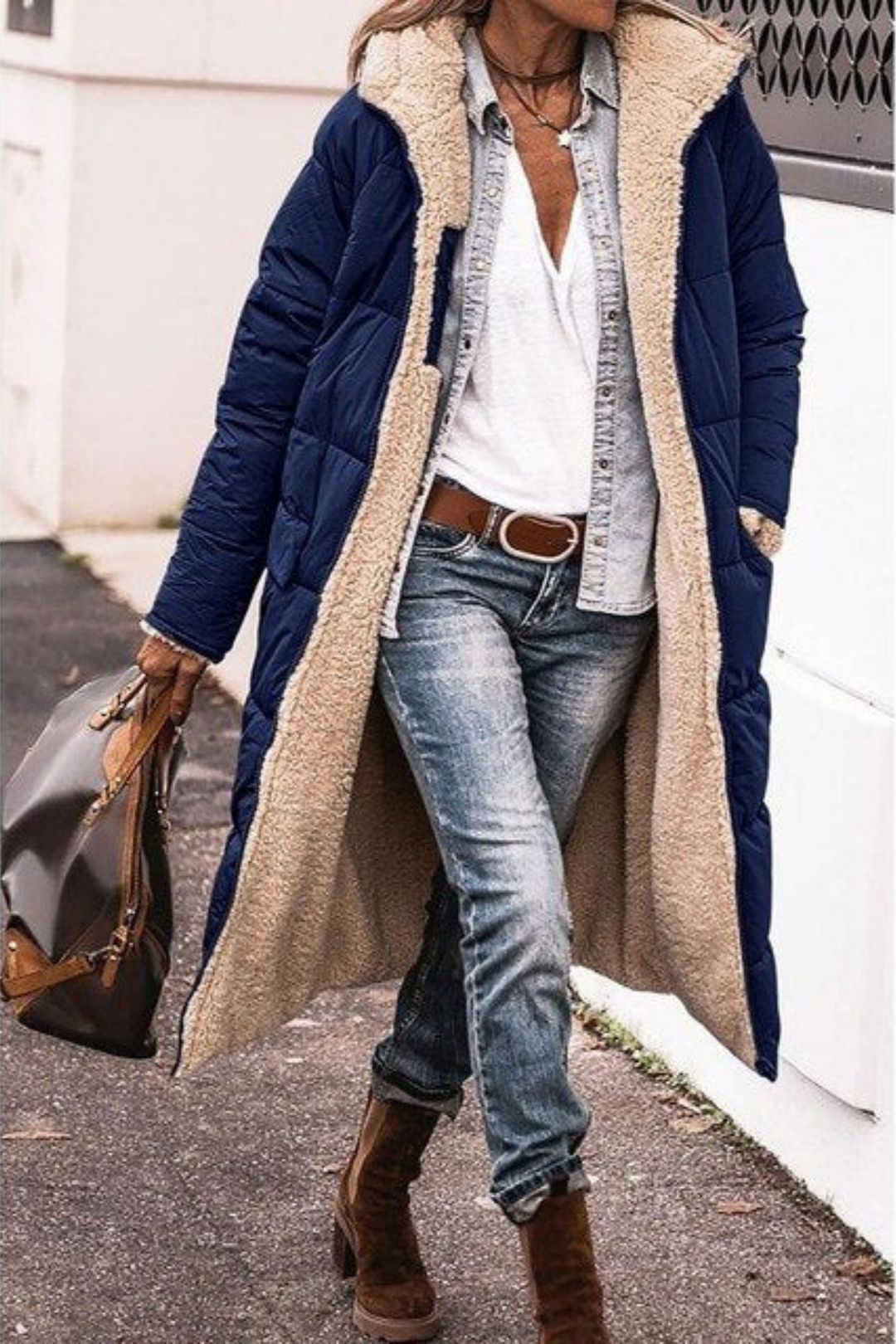 Dorothy - Cozy Reversible Coat for Women