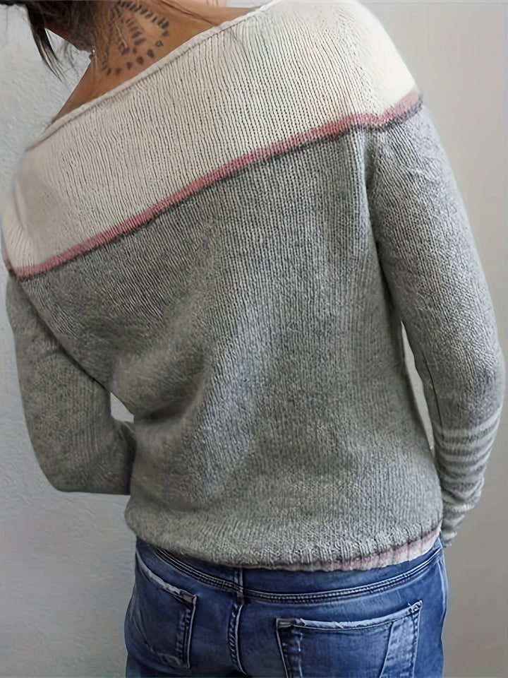 Elizabeth - Long Sleeve Striped Jumper