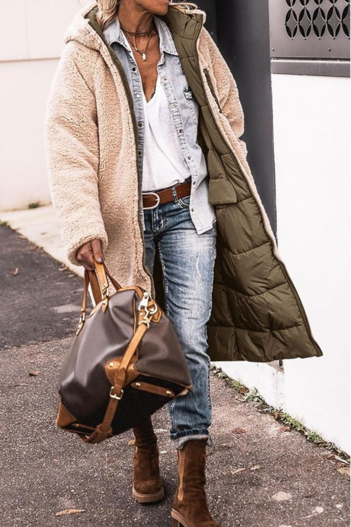 Dorothy - Cozy Reversible Coat for Women