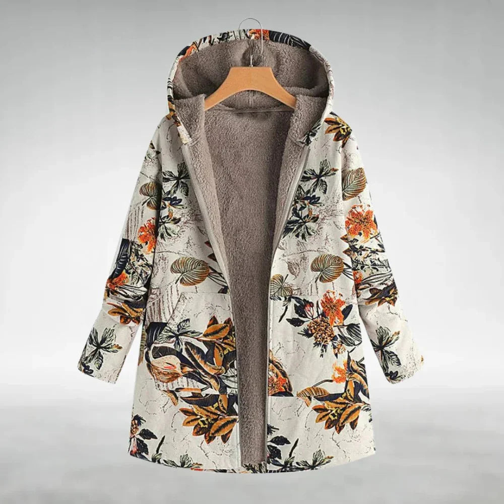 Doris - Stylish Floral Fleece Jacket