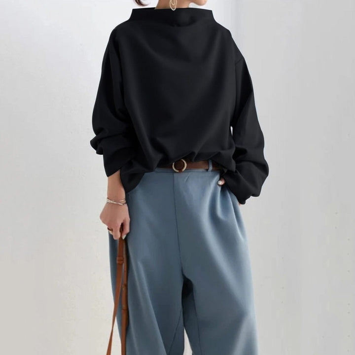 Hilda™ – High-Neck Soft Knit Top