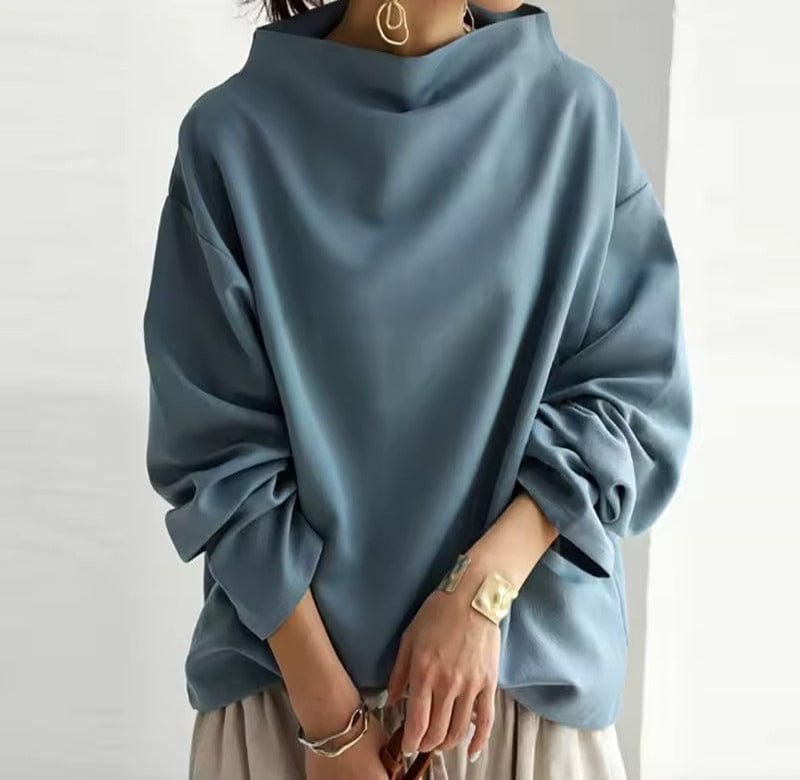 Hilda™ – High-Neck Soft Knit Top