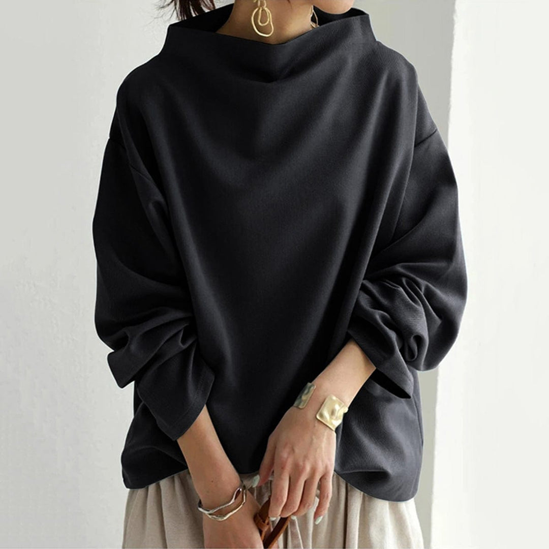 Hilda™ – High-Neck Soft Knit Top