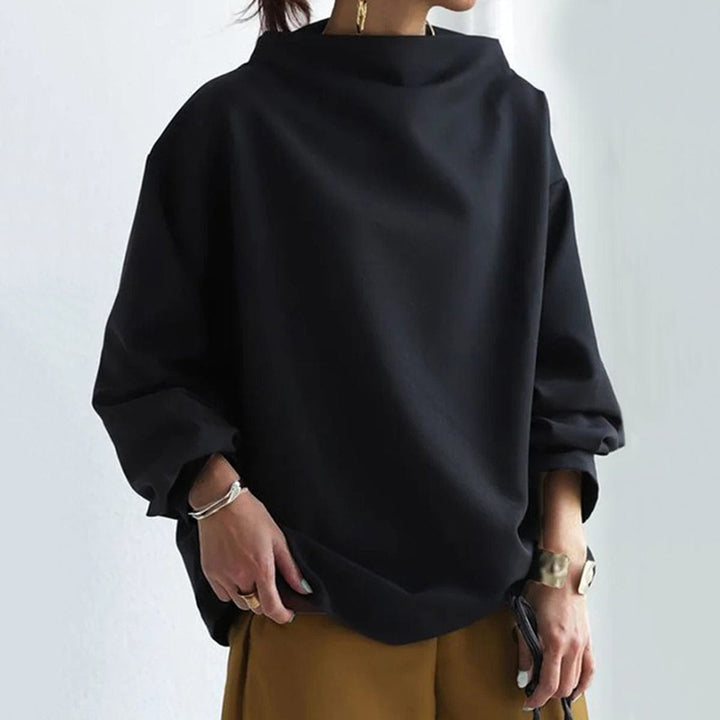 Hilda™ – High-Neck Soft Knit Top