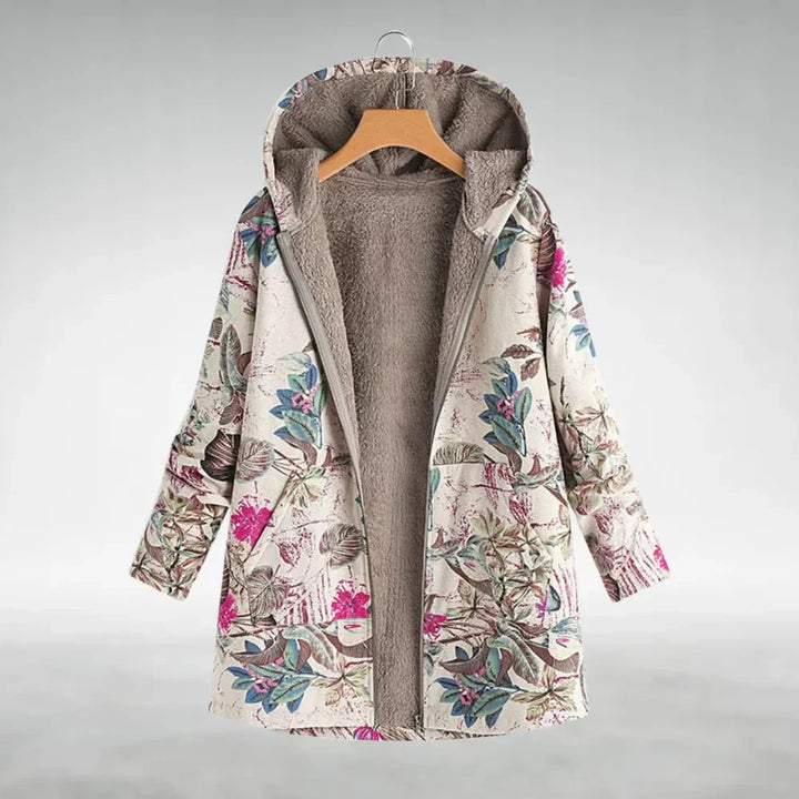 Doris - Stylish Floral Fleece Jacket