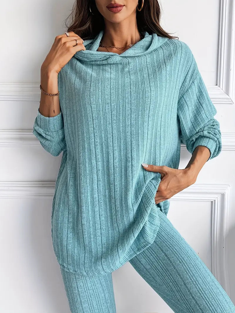 Kathleen - Ribbed Knit Lounge Set