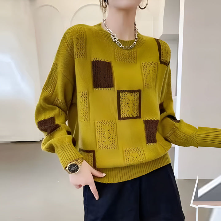 Violet - Chic Blocked Jumper