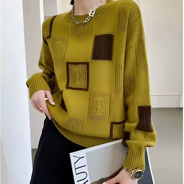Violet - Chic Blocked Jumper