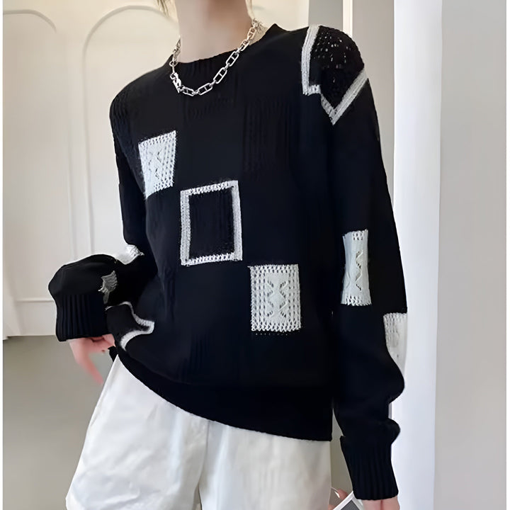 Violet - Chic Blocked Jumper