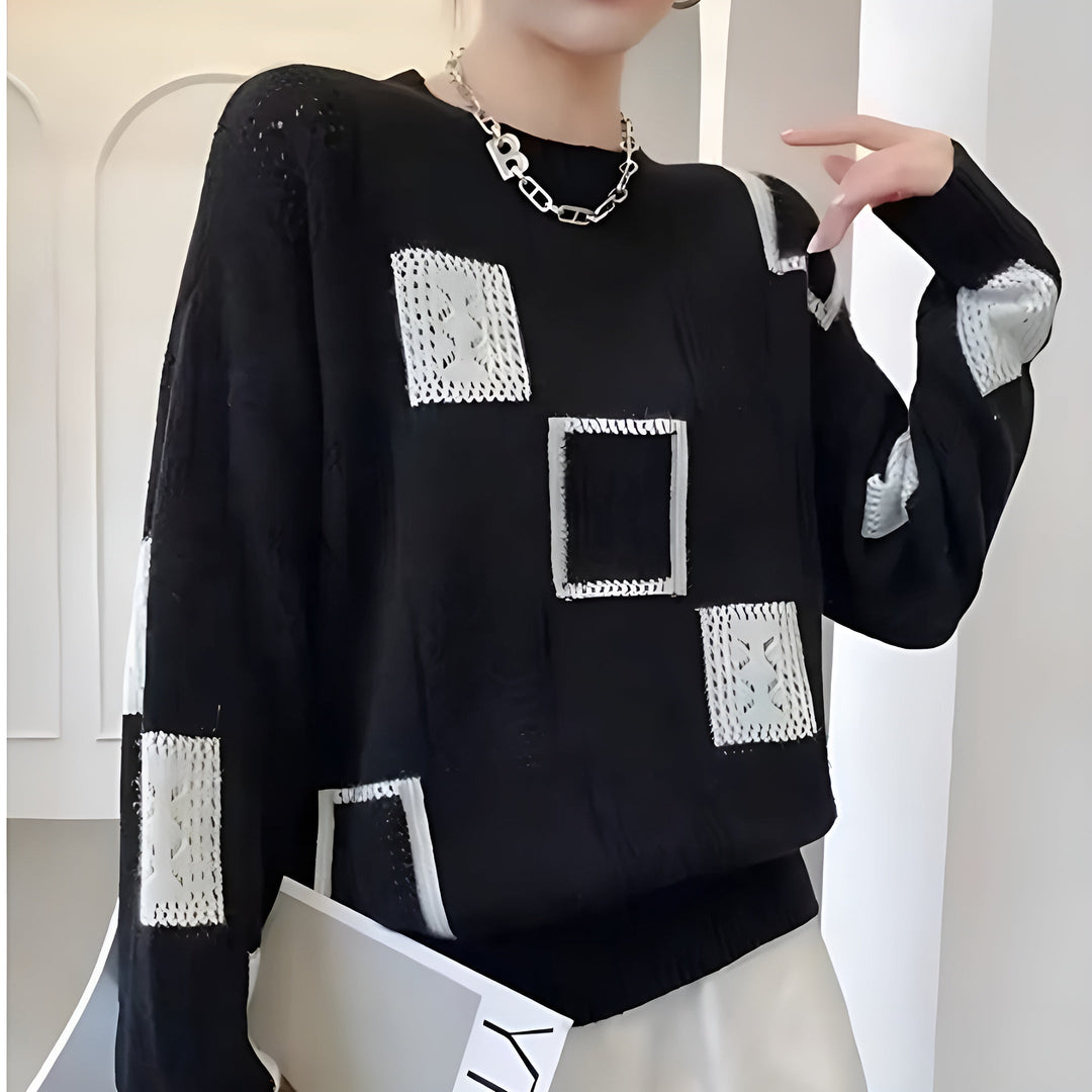 Violet - Chic Blocked Jumper
