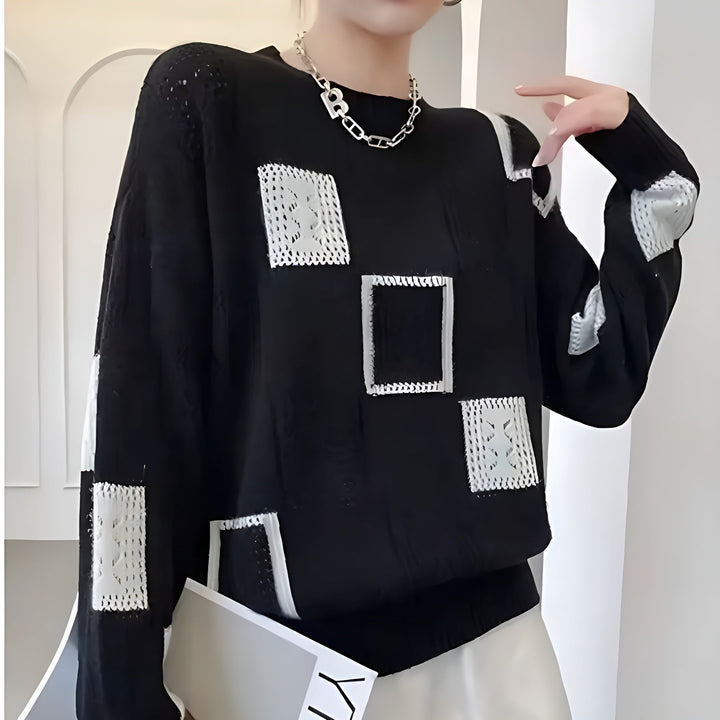 Violet - Chic Blocked Jumper