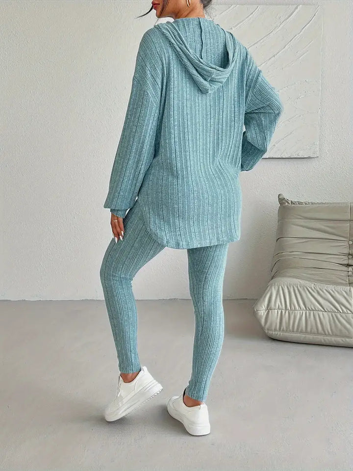 Kathleen - Ribbed Knit Lounge Set