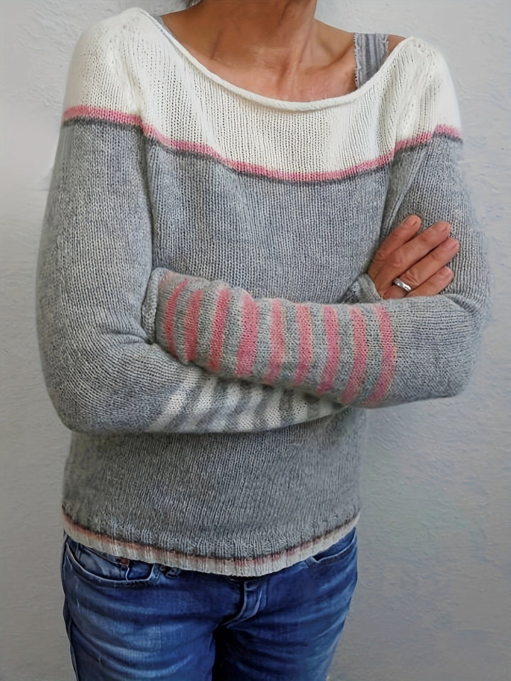 Elizabeth - Long Sleeve Striped Jumper