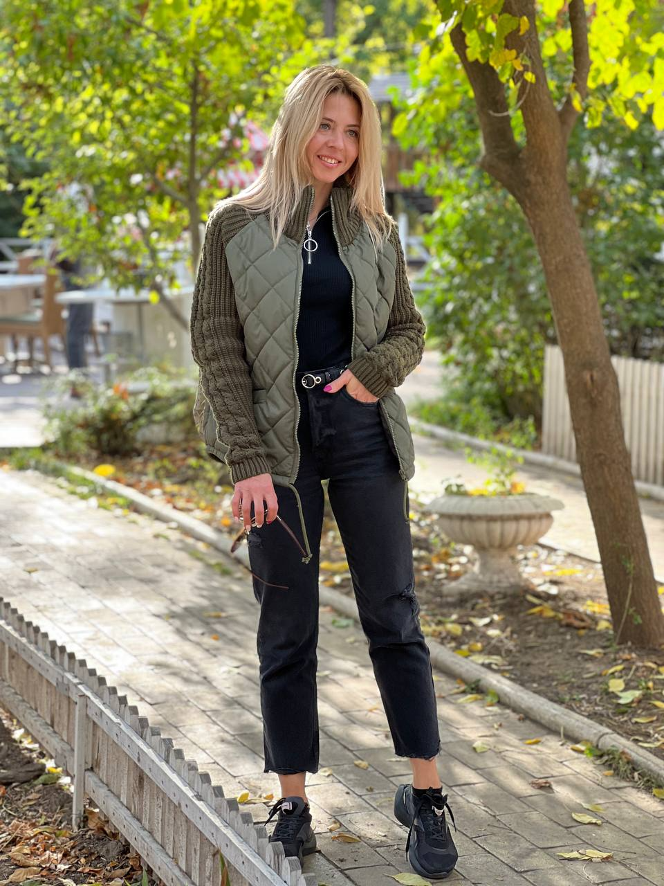 Beatrice | Quilted Knit Sleeve Jacket