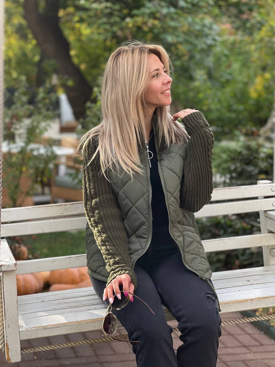Beatrice | Quilted Knit Sleeve Jacket