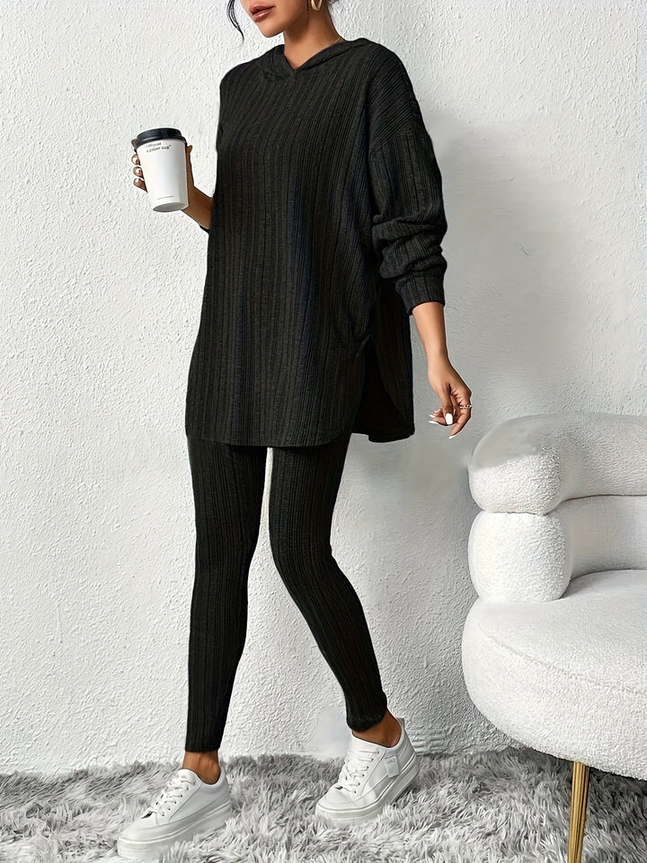 Kathleen - Ribbed Knit Lounge Set