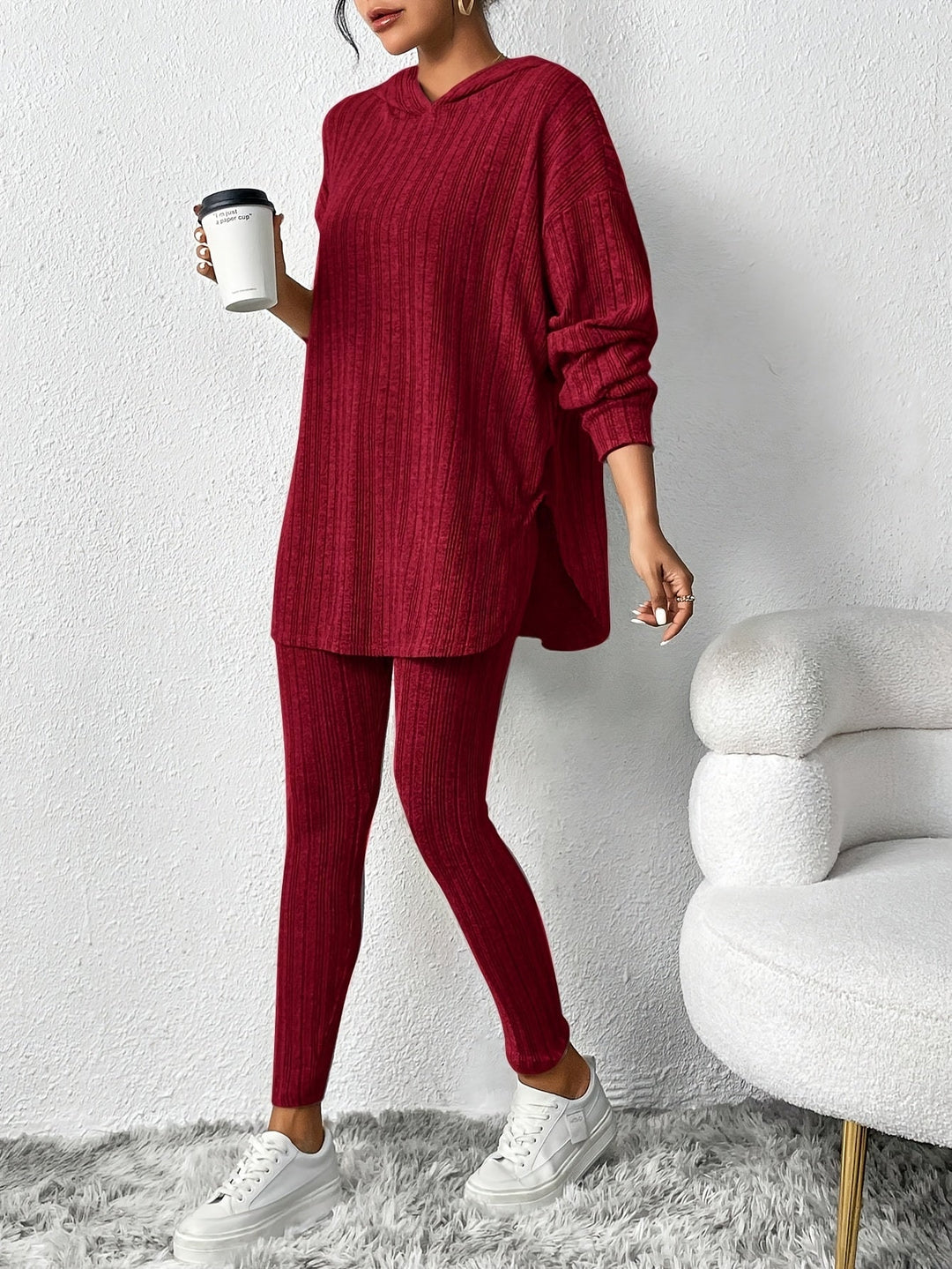Kathleen - Ribbed Knit Lounge Set