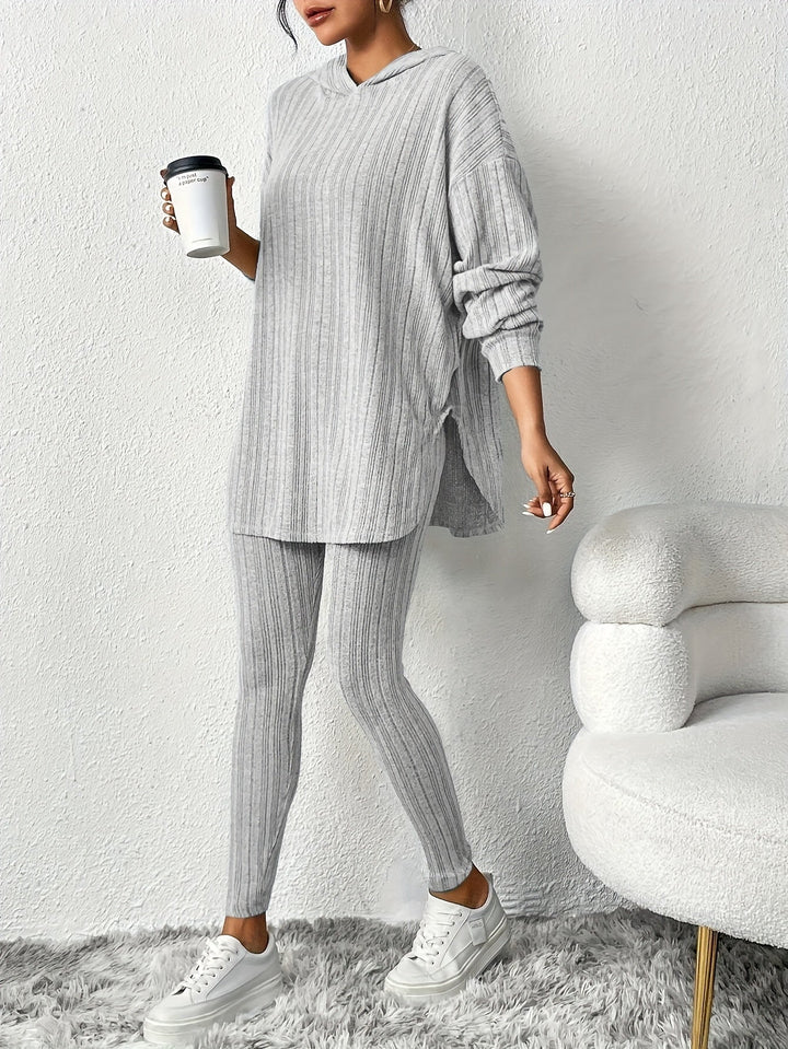 Kathleen - Ribbed Knit Lounge Set